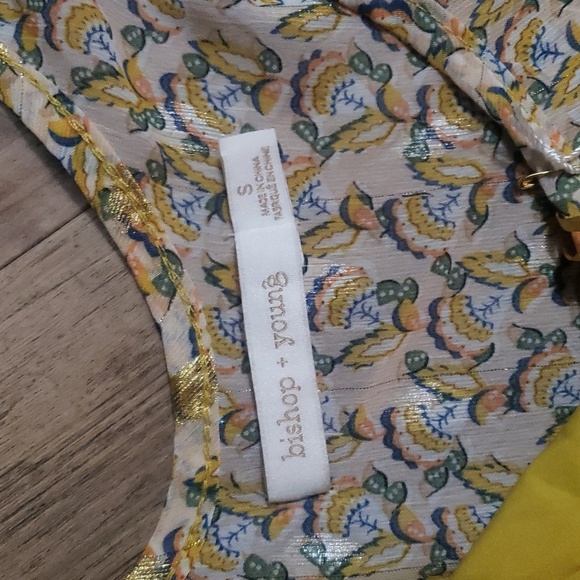 Bishop and young afterglow Romantic tie neck top - Picture 4 of 6